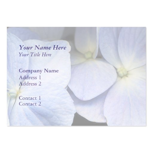 Hydrangea Reflection Business Card2 - Customized (back side)