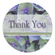 Hydrangea Thank You stickers