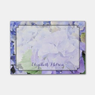 Hydrangea Watercolor Lilac & Blue Custom