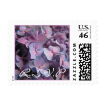 Hydrangea Wedding Flowers Small Square Postage postage by elegantweddingshop Hydrangea Wedding Flowers Small Square Postage postage