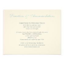 Hydrangea Wedding Insert invitations