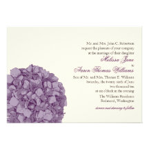 Hydrangea Wedding Invitation
