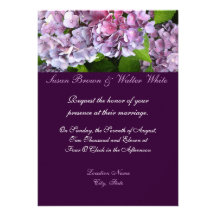 Hydrangea Wedding Invitation