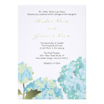 Hydrangea Wedding Invitation (blue) invitations
