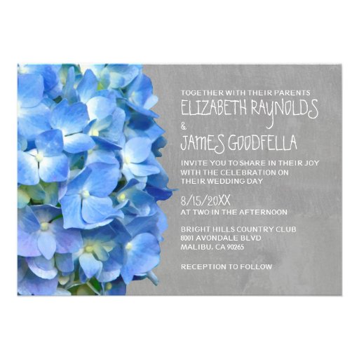 Hydrangea Wedding Invitations