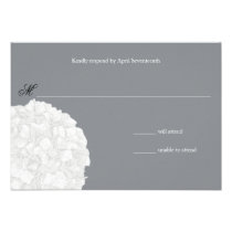 Hydrangea Wedding Response invitations