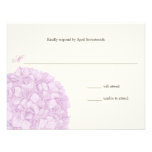 Hydrangea Wedding Response Custom Invitations