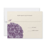 hydrangea, purple, wedding, invitation, flower,