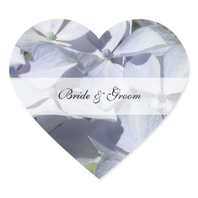 Hydrangea Wedding Stickers