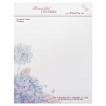 Hydrangeas Business Letterhead