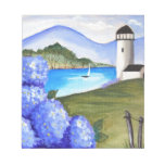 Hydrangeas by the bay memo notepad