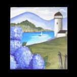 Hydrangeas by the bay notepads