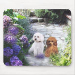 Hydrangeas de Mousepad del caniche Tapete De Ratón