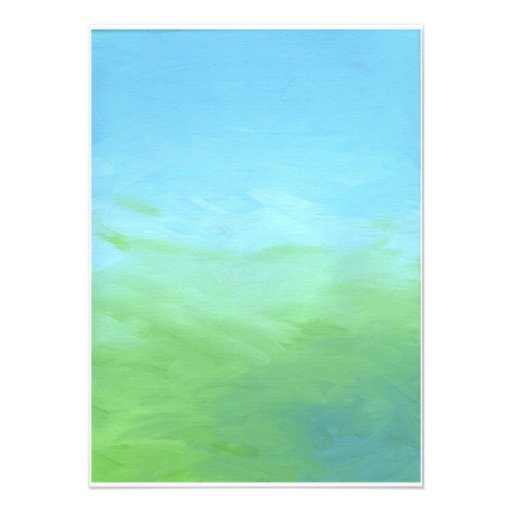 Hydrangeas Painting Bridal Shower Invitations