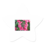 Hydrangeas. Pink Flowers. White. Stickers