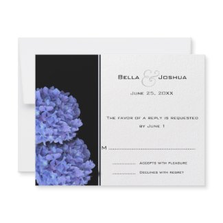 Hydrangeas RSVP invitation