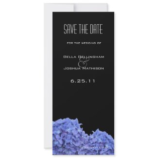 Hydrangeas Save the Date Announcement invitation