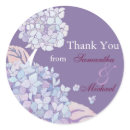 Hydrangeas: Wedding Thank You Stickers sticker
