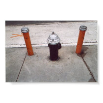 Hydrant and Two Poles posters by ajkalan Hydrant and Two Poles posters
