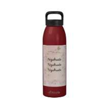 Hydrate Peach Pink and Green Floral Drinking Bottles