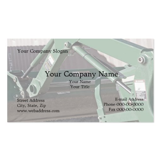 Hydraulics Sales and Service Business Card (front side)