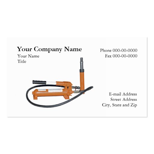 Hydraulics Sales and Service Business Card