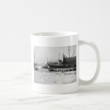 Hydro-Aeroplane on Ice: 1910 Mugs