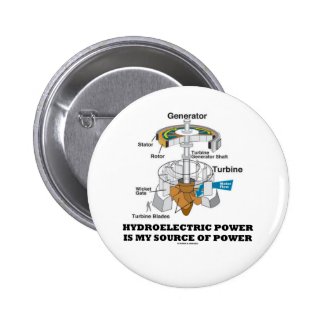 Hydroelectric Power Is My Source Of Power Pins