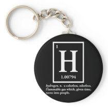 hydrogen - a gas which turns into people keychains