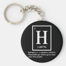 hydrogen - a gas which turns into people keychains
