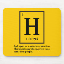 hydrogen - a gas which turns into people mouse pad