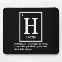 hydrogen - a gas which turns into people mouse pad
