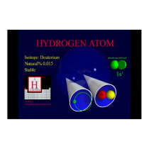 Hydrogen Isotope: Deuterium (print) by Derethman Hydrogen Isotope: Deuterium (print)