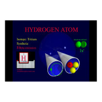 Hydrogen Isotope: Tritium (print) by Derethman Hydrogen Isotope: Tritium (print)