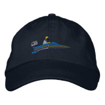 Hydroplane embroidered hats