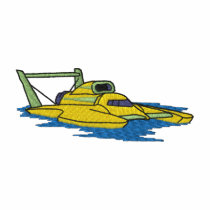 Hydroplane Racer embroidered shirts by ZazzleEmbroidery Hydroplane Racer embroidered shirts