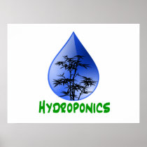 Hydroponics design-black bamboo print