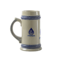 Hydroponics design , blue drop and white tree coffee mug