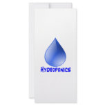 Hydroponics logo water drop and text image rack card template