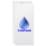 Hydroponics logo water drop and text image rack card template