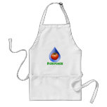 Hydroponics-Tomato, Green Text, Blue drop Apron
