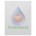 Hydroponics-Tomato, Green Text, Blue drop Personalized Letterhead