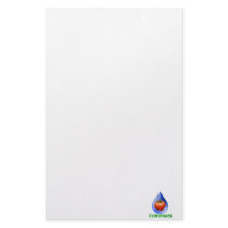 Hydroponics-Tomato, Green Text, Blue drop Stationery