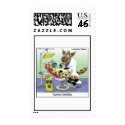 Hyena Dentistry Cartoon On 12 Postage Stamps