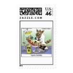 Hyena Dentistry Cartoon On 12 Postage Stamps