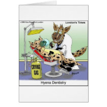 Hyena Dentistry Funny Gifts, Tees & Collectibles cards by beardiethor123 Hyena Dentistry Funny Gifts, Tees & Collectibles cards