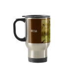 Hyena with wildebeest (gnu) commuter travel mug