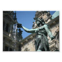 Hygieia Fountain, Hamburg, Germany Photo Print