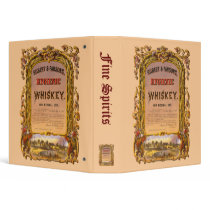 Hygienic Whiskey: 1860 - Liquor & Spirits Log binders