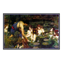 Hylas and the Nymphs - by John Waterhouse posters by Aquavel Hylas and the Nymphs - by John Waterhouse posters
